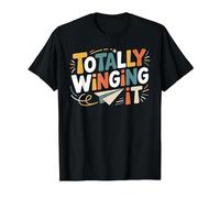 Totally Winging IT T-Shirt, Men, Black, 4X-Large