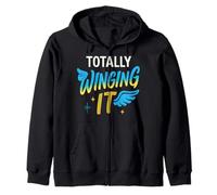 TOTALLY WINGING IT Zip Hoodie