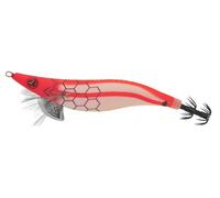 Totanara Luna Egi 3.0/3.5Tubertini Seika Ultra Shallow, Deep or Shallow, Luminous Squid and Cuttlefish, High Visibility for Night Fishing (Half Moon, Red, 3.0")