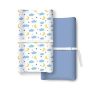 TotChill Extra Stretchy Changing Pad Cover, Ultra Soft Premium Jersey Knit Changing Pad Sheets, Unisex for Boys Girls, Fits All Standard Changing Tables/Dresser Tops - 2 Pack