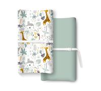 TotChill Extra Stretchy Changing Pad Cover, Ultra Soft Premium Jersey Knit Changing Pad Sheets, Unisex for Boys Girls, Fits All Standard Changing Tables/Dresser Tops - 2 Pack