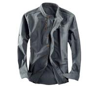 TOTDYIKH Soulona Katana Shirt,Premium LinenJapan Style Shirt,Soulona Men's Katana Japan Style Shirt (XX-Large,Dark Gray)