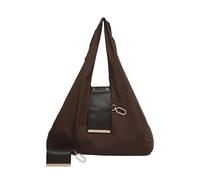 Tote Bag - Artificial Leather 24 Inch Women's Handbag Foldable Shopping Bags Large Capacity Stylish | Lightweight Bags with Key Chain Travel Work U, Dark Coffee, Se référer au descriptif
