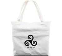 Tote bag Complement Europe Bretagne Breizh Blanc 13x20x25 cm