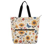 Tote Bag for Boys Girls Women Large Reusable Zipper Beach Bag for School Shopping Travel Canvas Para, Color 11, One Size