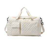Tote Bag For Women - 17.32x7.87x16.54 Inches Night Bag, Large Button Portable | Widened Shoulder Luggage Accessories With Wet And Dry Separation For Towels Clothes Versatile, beige, 17.32x7.87x16.54