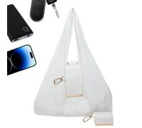 Tote Bag For Women - Compact Foldable PU, Leather Pouch, Keyring Shopping Bag | Travel Shopping Hand Tote Purses For Women, Girls, Outdoor, School, Office,