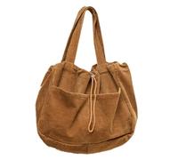 Tote Bag for Women Large Size Shoulder Bag Handbag Corduroy Draw String Purse Work Travel ping 2025