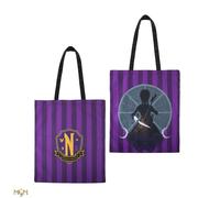 Cinereplicas Wednesday - Wednesday Tote Bag with Cello 42 * 38 cm - Officially Licensed, Black