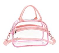 Tote Bag With Zip-Ladies' And Transparent Makeup And Toiletries Hand Held Bath Large Capacity Storage Pvc Storage (One Size)