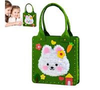 Tote Bags for Kids, Handmade School Bag Kit, Reusable Craft Tote, Non Woven Storage Organizer, Creative Eco Friendly Desig, Kindergarten, Travel, Shopping, 8.27x14.17 Inches