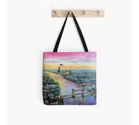 Tote Bags Mary Poppins London Up to the highest height Grocery for School Library Gym
