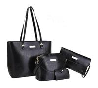 Tote Bags Set | PU Leather Laptop Messenger Pouch - Lightweight Storage Pouch Fashion Accessories for Daily Commute Weekend Getaway