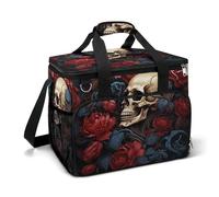 Tote Bags, Skull Image Poster Printed Tote Bags,Durable Tote Bags,Zipper Tote Bags,Camping Tote Bags