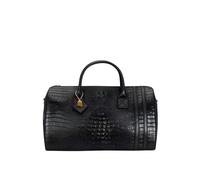 Tote&Carry Apollo 2 Duffle Bag for Travel Women & Men, TSA Approved Carry On Duffel Bag, Premium Vegan Leather w/Gold Hardware, Durable Weekender Luggage for All-Purpose Use, Black, Regular, Apollo 2