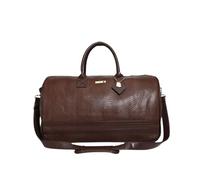 Tote&Carry Apollo 2 Large Rolling Duffle Bag with Wheels, Carry-On Roll Duffel for Travel, Gym, Sports, Daily, Weekend & All-Purpose Use for Men & Women, Chocolate, L, Snake Skin Pattern