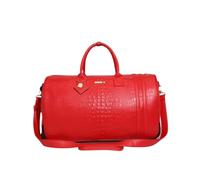 Tote&Carry Apollo 2 Large Rolling Duffle Bag with Wheels, Carry-On Roll Duffel for Travel, Gym, Sports, Daily, Weekend & All-Purpose Use for Men & Women, Red, L, Crocodile Skin Pattern