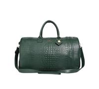 Tote&Carry Apollo 2 Large Rolling Duffle Bag with Wheels, Carry-On Roll Duffel for Travel, Gym, Sports, Daily, Weekend & All-Purpose Use for Men & Women, Emerald Green, L, Crocodile Skin Pattern