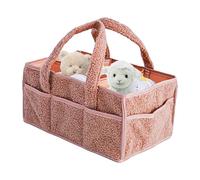 Tote Diaper Bag, Anti-Slip Handle, 38x25x18cm, Diaper Cạddẏ Organizer, Nursery Storage Basket, Soft And Sturdy Design, For Hospital Beach Nursery Camping Vacation