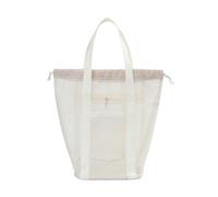 Tote Mesh Beach - For Women Beach Shopping Mesh Tote | Materials With Carrying All Specifications Sports Equipment Storage Pass Compatible Travel Compatible Lightweight Gym M, Cream Color,