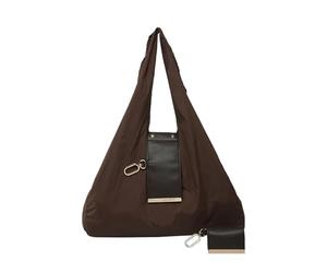 Tote Purse, Foldable PU Leather Pouch with Keychain, Lightweight Expandable Key Ring Tote, for Women Students Girls Travel Outdoor School Office Work Shopping Picnic Daily Outing Commute