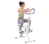 TOTEBOX Deep Squat Assist Machine, Squat Trainer Rowing Machines Exercise Equipment for Full Body Workout w/ Digital Monitor, Ergonomic Handle and Padded Seat Purple
