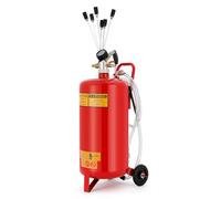 TOTEBOX Pneumatic Oil Extractor with 23L Large Capacity Tank and 6 Suction Probes, Oil Extraction Device for Oils Change, Portable Handle, Swivel Rear Wheels for RV, Car, Boat, Workshop