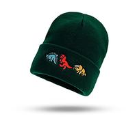 Totelux Knitted Hat Black Red White Green, Dark Green