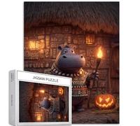 Totem Cape Hippopotamus 1000 Piece Jigsaw Puzzles for Adults African Symbols Wall Background Art Puzzle Colorful DIY Puzzles for Home Decoration Gifts Family Puzzle Perfect for Game Nights 50×70cm