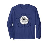 Totem Mandala Eye Astrology Shirt, Retro Vintage Tshirt Long Sleeve T-Shirt