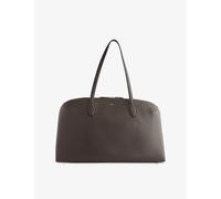 Toteme Womens Toteme Day Leather Tote Bag Dark Chocolate