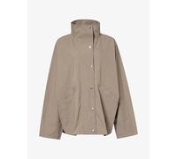 Toteme Womens Toteme Summer Parachute Cotton-Blend Jacket Clove 10