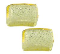 TotePrint 2PCS Transparent Red Star Cosmetic Bag, Measuring 9.84 * 2.36 * 7.08 inches, Washing Storage Pouches for Travel and Daily Life, Light yellow star-2pcs, Travel Bag