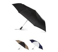 totes Auto Open Close Golf Size Umbrella, Black, One Size
