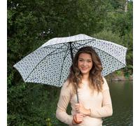 totes® Auto Open Walker Wood Handle Bright Animal Print Umbrella