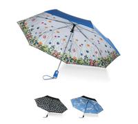 Totes Canopy Print Auto Open Close Umbrella, Floral, One Size, Compact