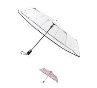Totes Clear Canopy Automatic Open Foldable Umbrella, Black, One Size, Ultra Clear Auto Open Umbrella