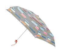 totes® Compact Flat Colour Block Stripe Print Umbrella