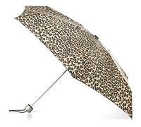 Totes Compact Water-Resistant Travel Foldable Umbrella, Leopard Spot, One Size, Mini Manual Umbrella