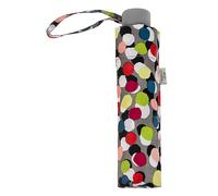 Totes ECO-BRELLA Supermini UV protection with Umbrella Rainbow Dots Black