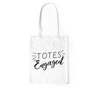 Totes Engaged Tote Bag One Size White Engagement Announcement Getting Married Gift
