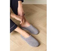 Totes 'Isotoner' Ladies Grey Popcorn Terry Mule Slippers Grey