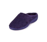Totes Isotoner Ladies Popcorn Terry Navy Mule Slipper Navy
