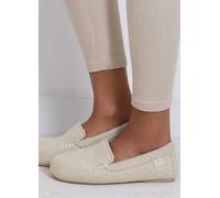 Totes Isotoner Ladies Textured Moccasin Slipper - Beige Beige