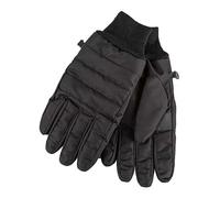 Totes Isotoner Mens Black Water Repellent Padded Gloves Black