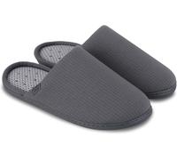 Totes Isotoner Mens Ribbed Mule Slipper - - Size: 11