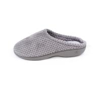 isotoner Women's Ladies Popcorn Mule Slippers Low-Top, Grey (Pale Grey), 6 UK