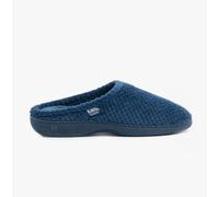 Totes Isotoner POPCORN TERRY Womens Mule Slippers Navy - UK 5