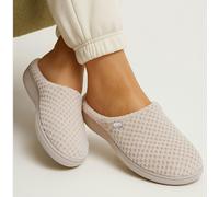 Totes Isotoner POPCORN TERRY Womens Mule Slippers Oat - UK 8