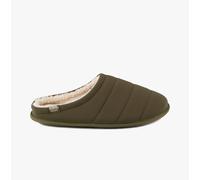 Totes Isotoner SPORT QUILTED MULE WITH COSY LINING Mens Mule Slippers Khaki - UK 8